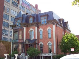 New Mansard Slate Roof for the Historic Wheeler-Kohn House - 2020 S Calumet Avenue, Chicago, IL USA