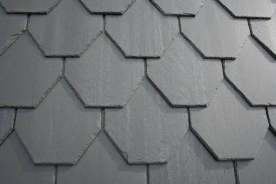 Black Slate roof tile custom shape