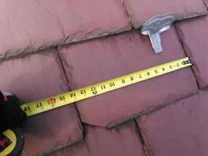 Measuring the width of the slate