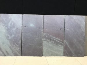 Samples showing the differences of slate roof tile