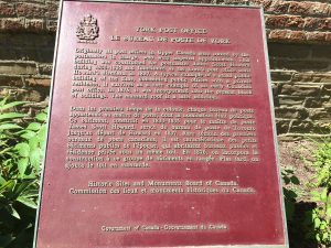 Historic plaque for Toronto's First Post Office