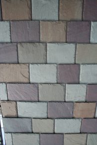 Color sample of the various slate roof tiles available