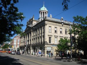 North Country Unfading Gray natural roofing slate supplied for Toronto’s St. Lawrence Hall (157 King Street East)