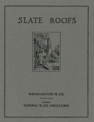National Slate Association Slate Roofs 1926 Edition