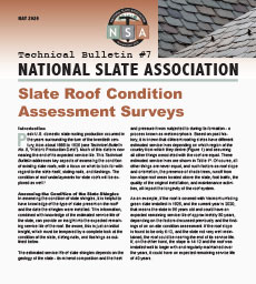 National Slate Association - Technical Bulletin #7