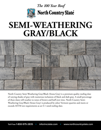 Product Data Sheets Semi Weathering Gray/Black