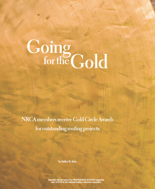 Professional Roofing April 2009 - Going for the Gold Reprint