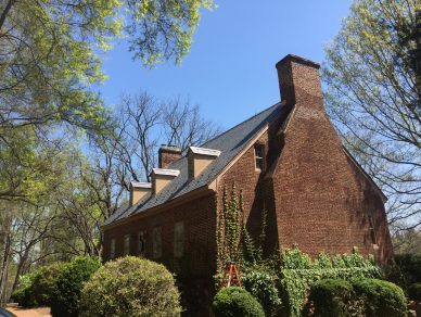 New unfading black slate roof installed on Bel Air mansion in Woodbridge, VA