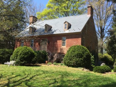 Bel Air Mansion with three gable roof dormers