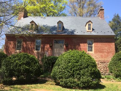 Asphalt was replaced with period correct natural slate roof