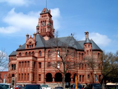 Ellis County Courthouse in Waxahachie, TX North Country Unfading Black roofing slate