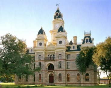 Goliad County Courthouse in Goliad, TX North Country Unfading Black slate roof