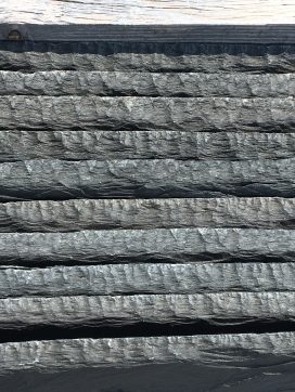 Heavy North Country Unfading Black roofing slate 3/8" thickness