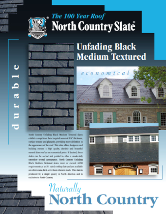 North Country Slate unfading black medium textured