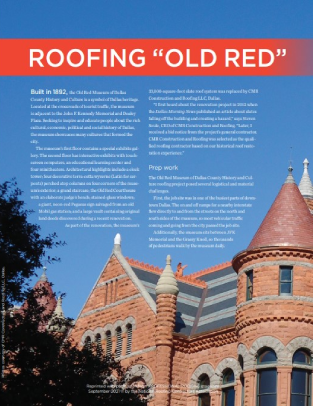 Professional Roofing September 2021 – Roofing Old Red