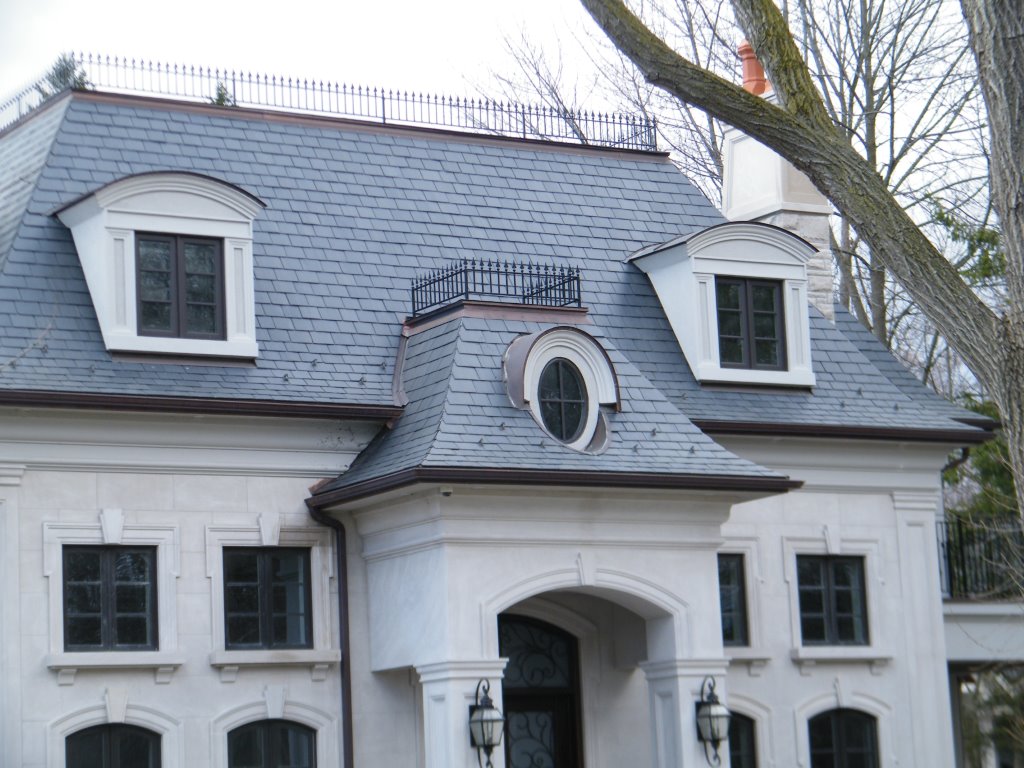 Private Residence with swept eave