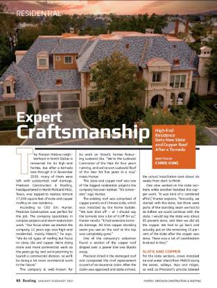 Roofing Magazine - January-February 2021 - Expert Craftsmanship