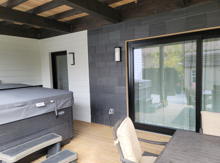 Slate interior wall cladding
