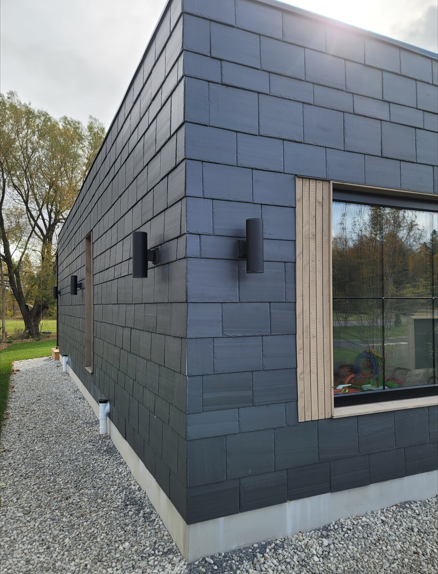 Slate wall cladding