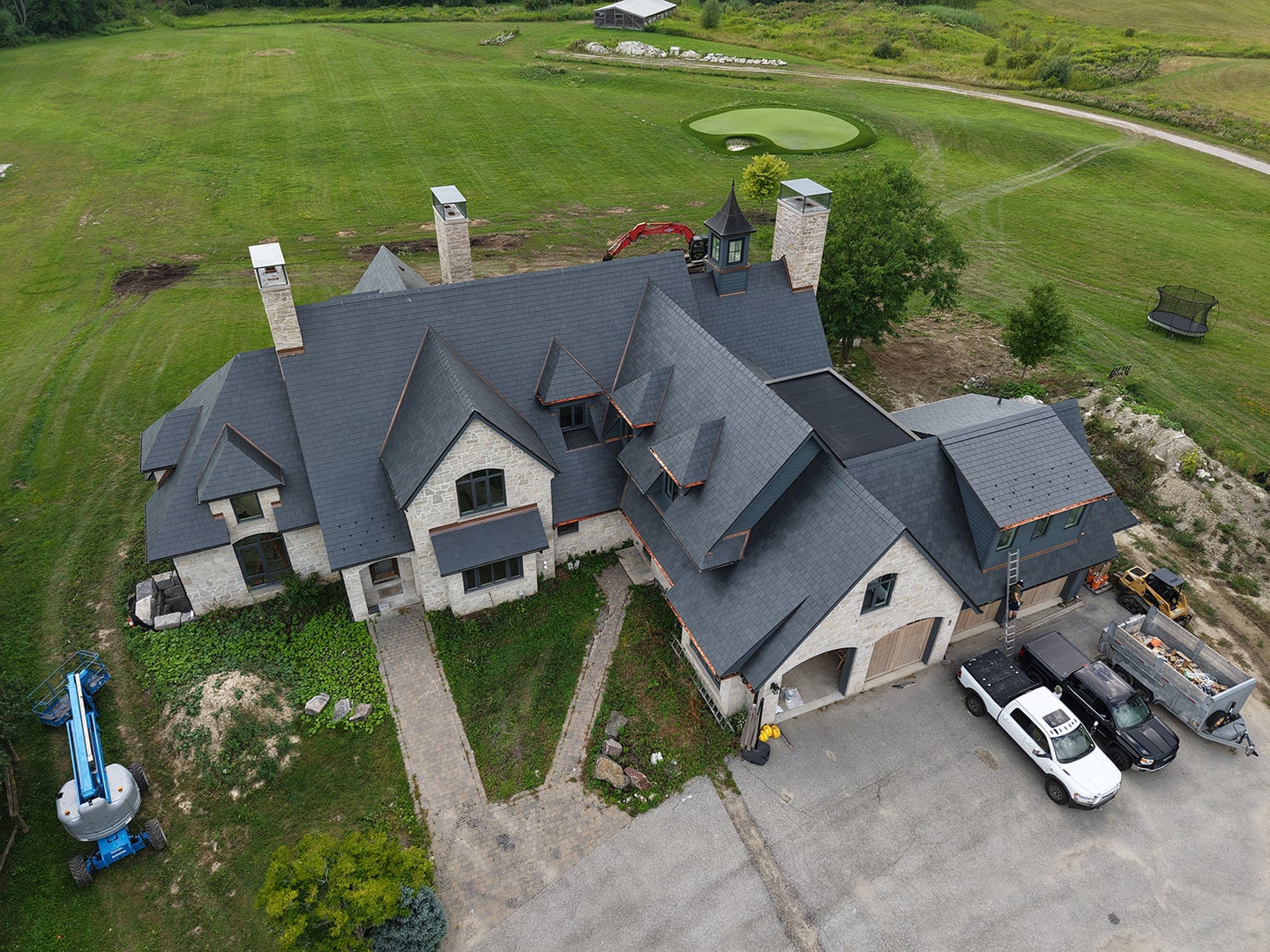 Lightweight Slate Roofing System- Unfading Black