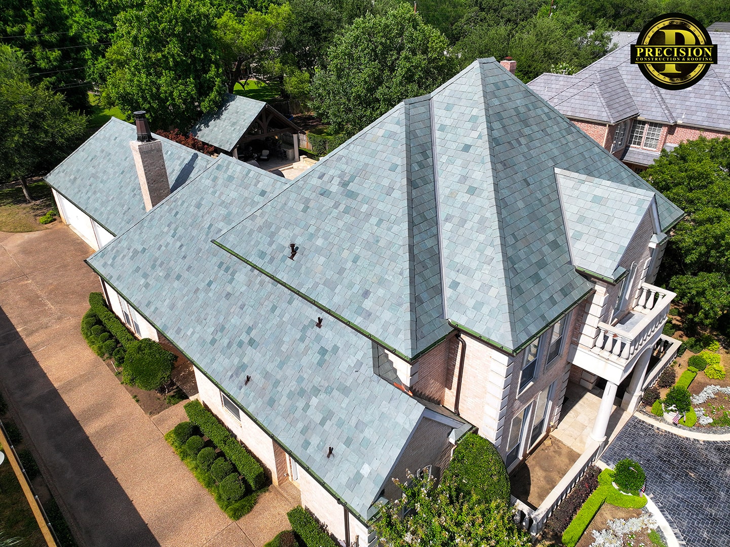 Unfading Green Natural Slate Shingles