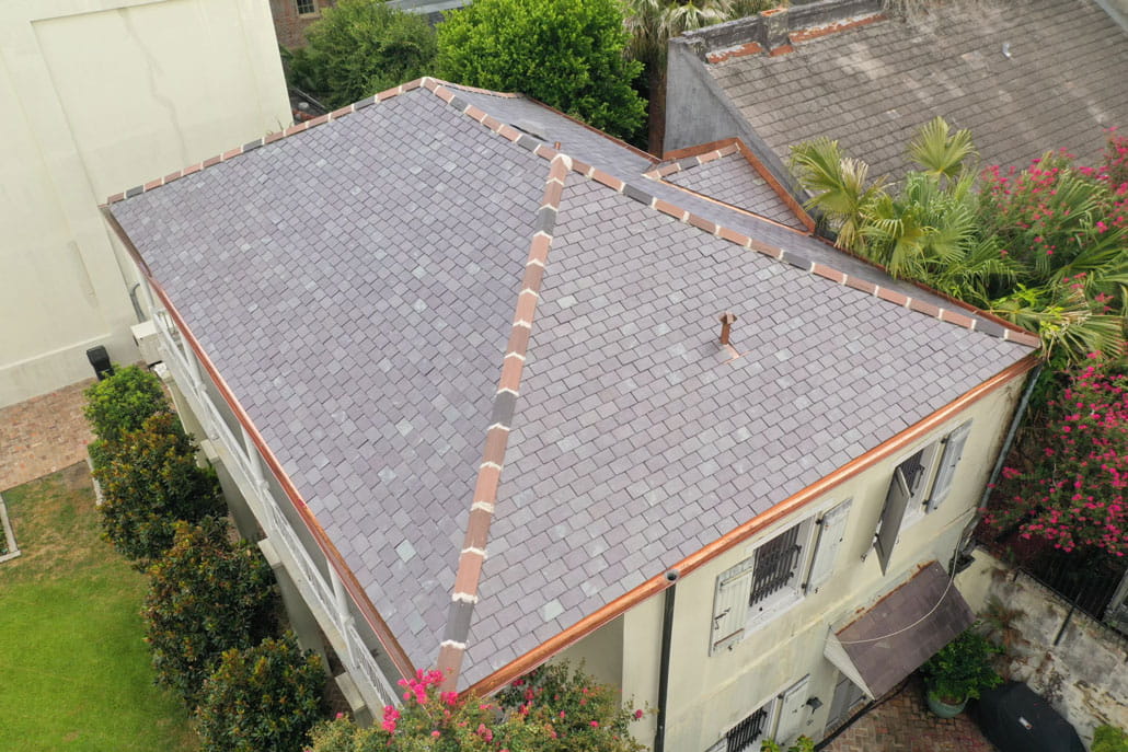 North Country Semi Weathering Purple Natural Slate Shingles