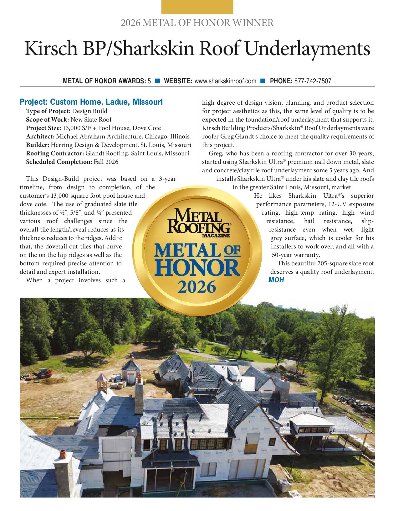 Metal of Honor Award